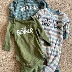 Green and Blue Baby Brother Bundle